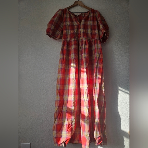The GREAT. the ravine dress in lakehouse plaid, 1 ( small ) - Picture 5 of 10